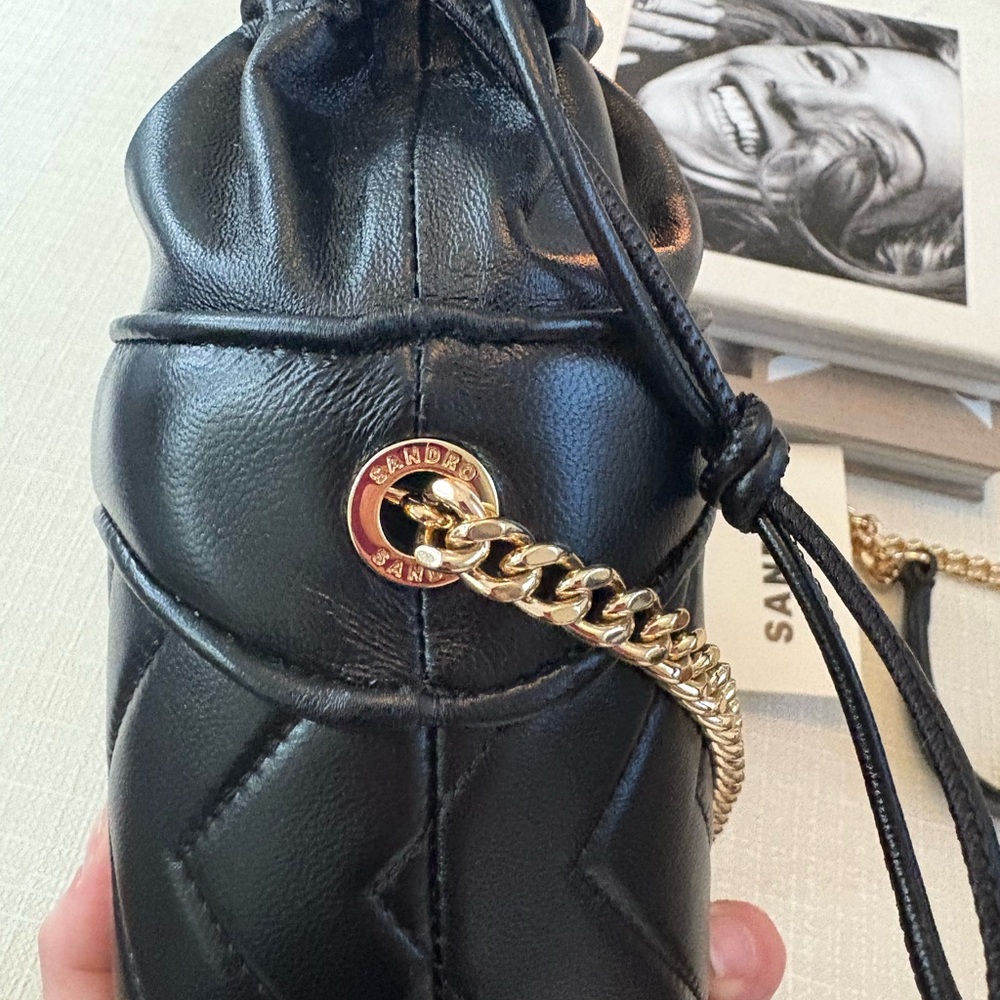 Le Bonbon quilt leather bag Sandro NWT!